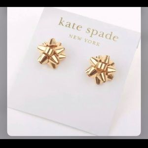 Kate spade gift bow earrings new
